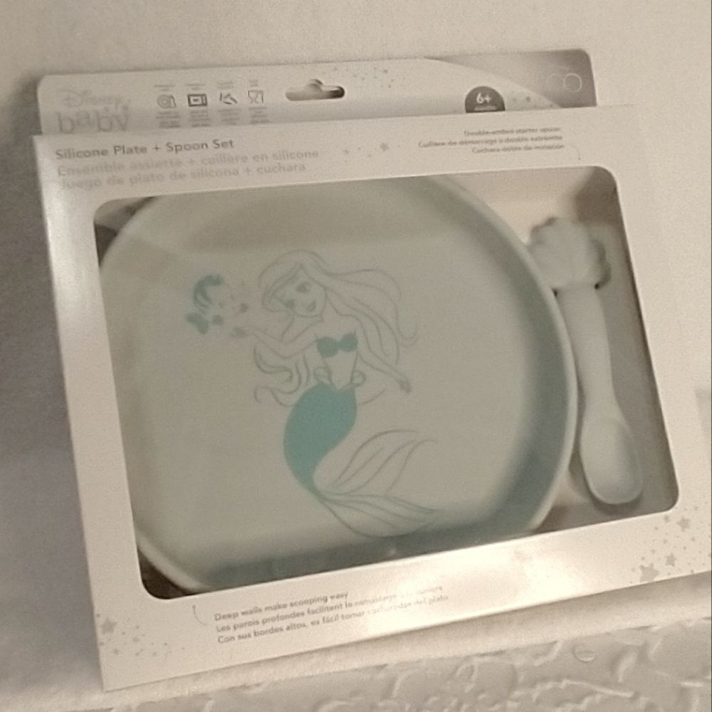 Disney Baby Silicone Plate and Spoon